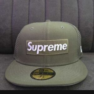 Supreme Khaki Green Mesh Cap